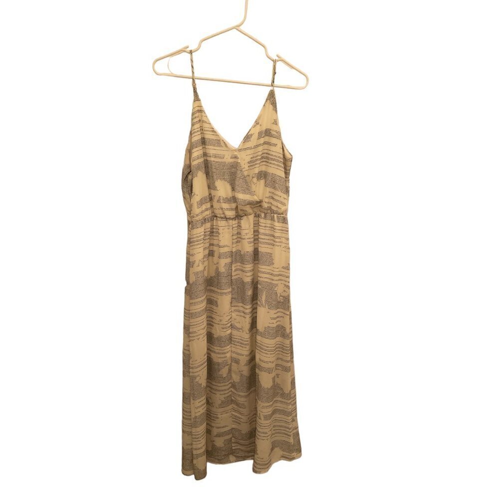 Sienna Sky Ladies Large V-Neck Slip Midi Dress with Lining